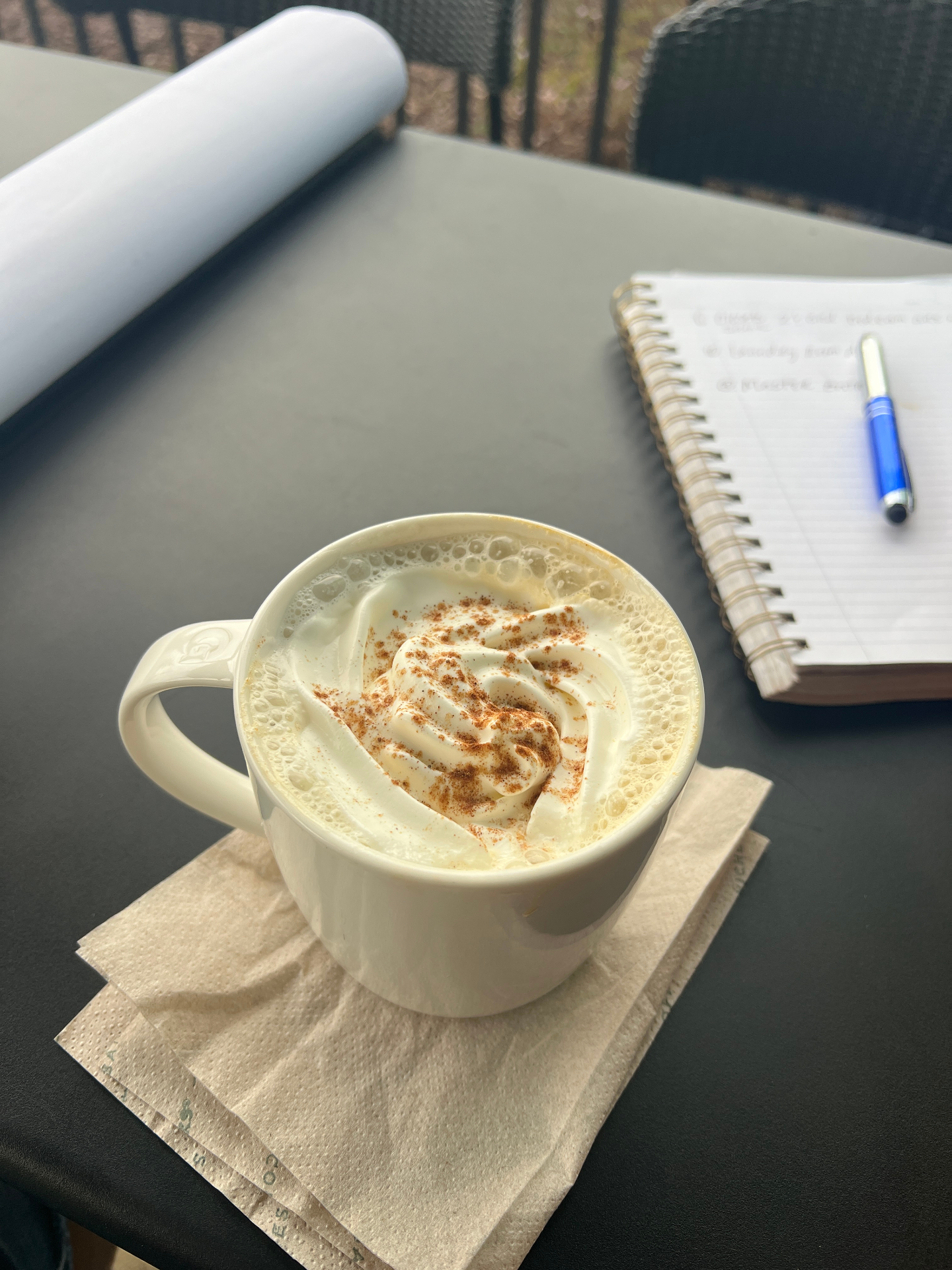 Planning session over coffee